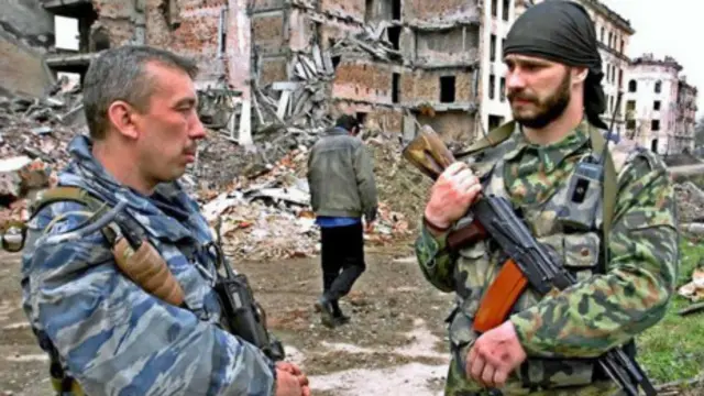 Российские войска в Чечне