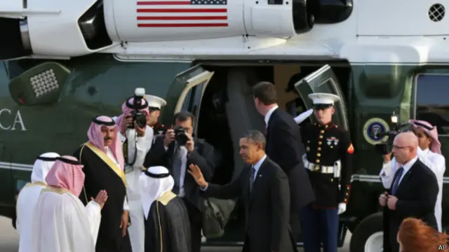 美国总统奥巴马抵达沙特访问(28/03/2014)