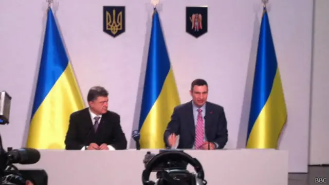 Кличко и Порошенко