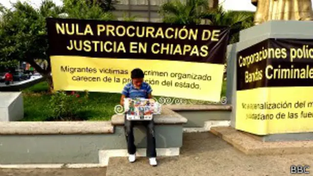 Niño inmigrante en Chiapas, México