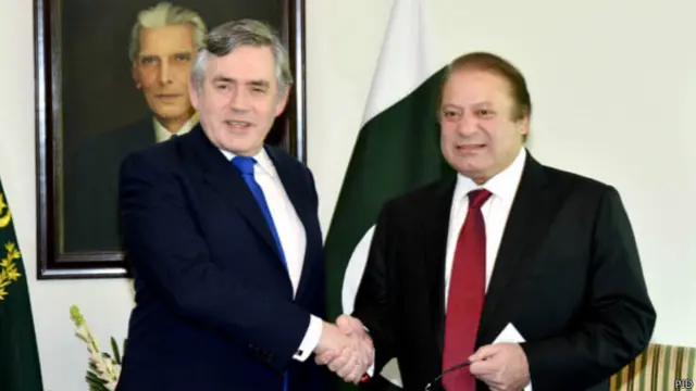 گورڈن براؤن ان دنوں وزیراعظم پاکستان کی دعوت پر اسلام آباد میں ہیں