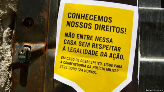 Campanha "Somos da Maré e temos direitos" | Crédito: Redes da Maré