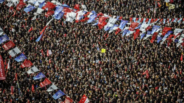 Митинг оппозиции Турция