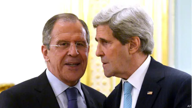 जॉन केरी और लावरोव