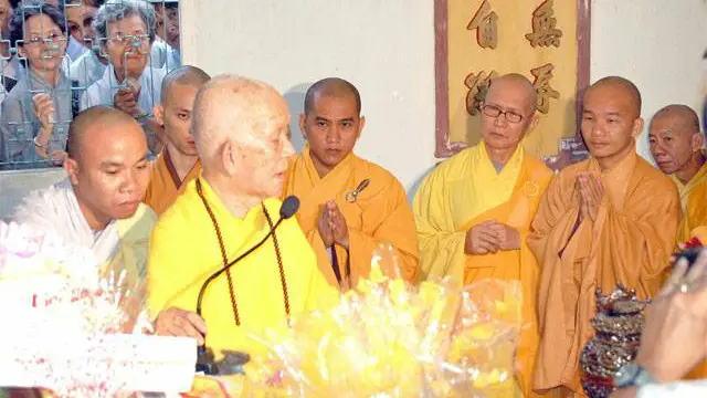 Đại lão hòa thượng Thích Trí Tịnh trụ trì tại Chùa Vạn Đức, TP Hồ Chí Minh