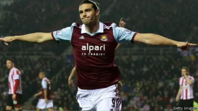 Pertandingan Sunderland - West Ham berakhir dengan skor 1-2