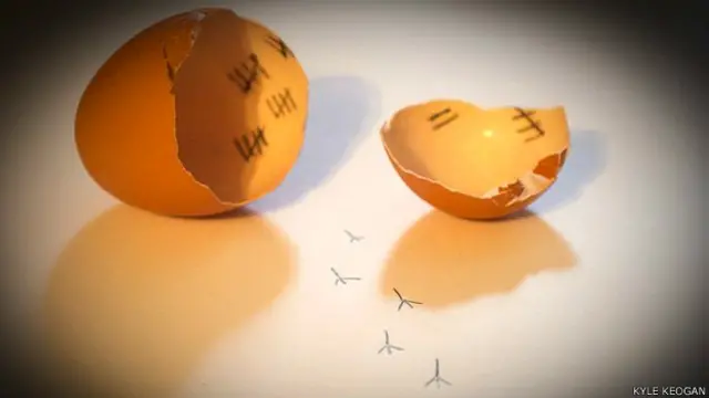 अंडे के छिलके से बाहर निकाल चूज़ा