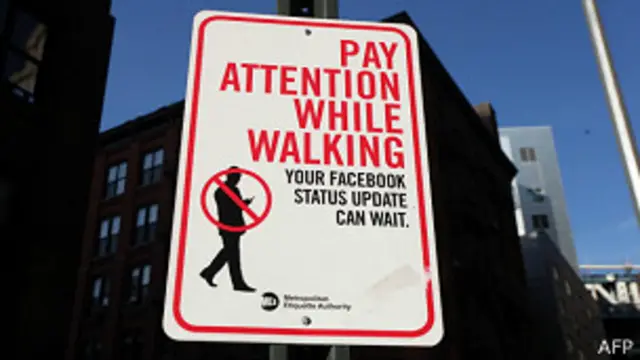 Carteles que colocaron en Nueva York