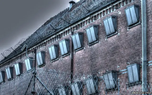 पोलैंड के एक जेल की तस्वीर