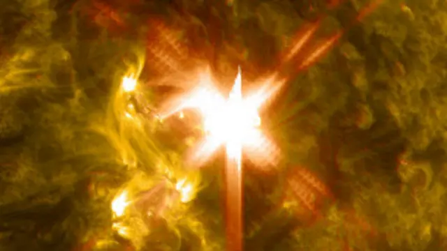 Erupção solar (Nasa)