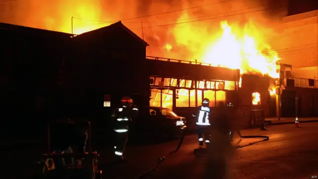 Incendio en Iquique