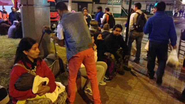 Residentes evacuados en Antofagasta