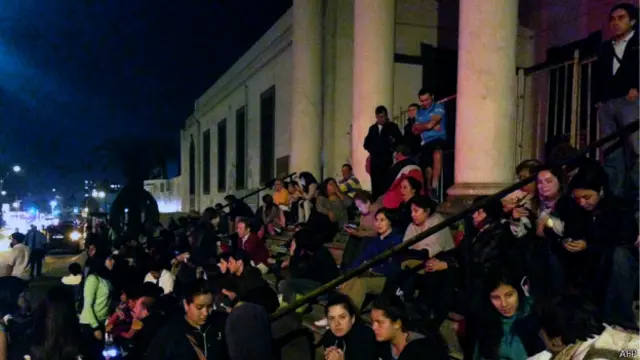 Evacuação após terremoto no Chile | Crédito: AFP