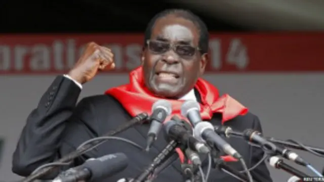 Le président zimbabwéen Robert Mugabe
