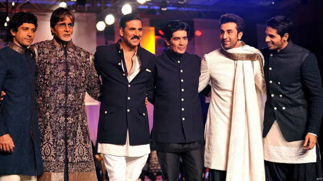 फ़रहान अख्तर, अमिताभ बच्चन, अक्षय कुमार, मनीष मल्होत्रा, रणबीर कपूर और सिद्धार्थ मल्होत्रा 