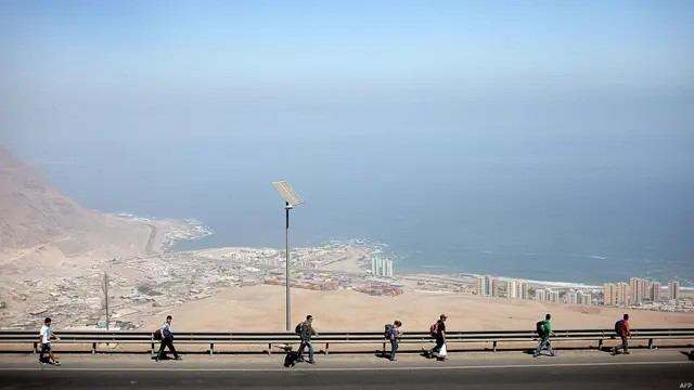 Carretera en Iquique.