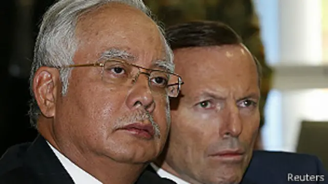 Najib Razak y Tony Abbott