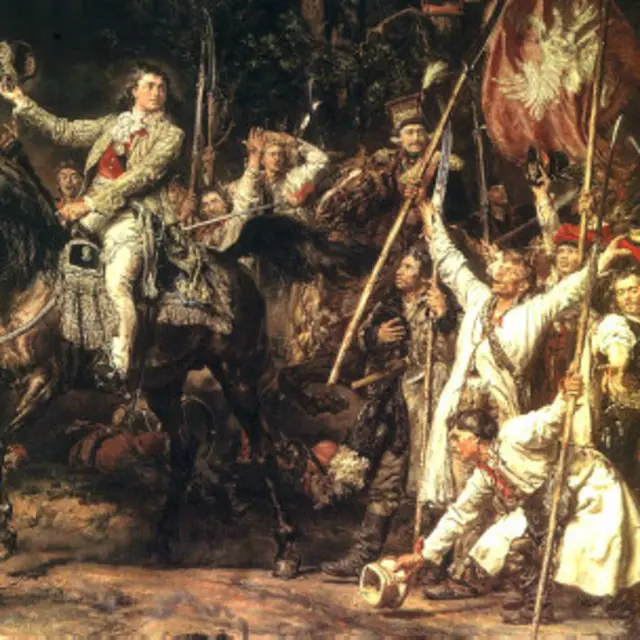 Тадеуш Костюшко и косиньеры (фрагмент панорамы "Битва под Раславицами")