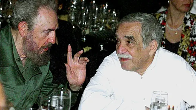 Gabriel Garcia Marquez və Fidel Castro