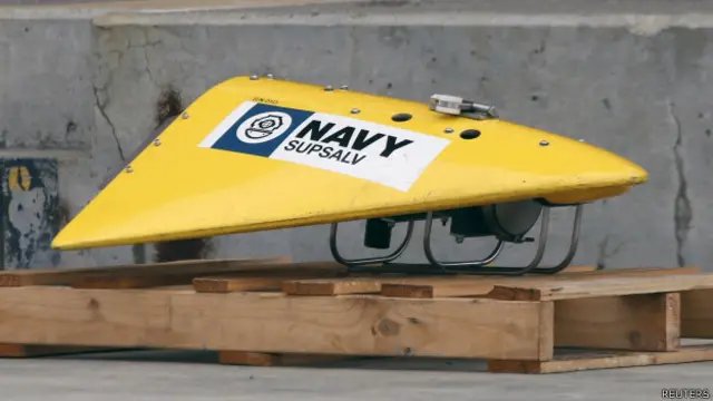 美國海軍的拖曳聲波定位儀(30/3/2014)