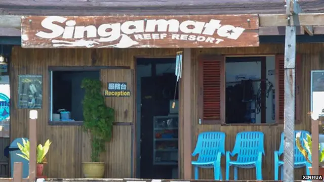 新佳马达度假村入口(新华社图片3/4/2014)