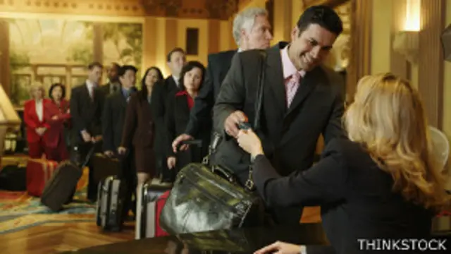 Check-in en un hotel