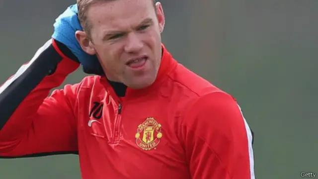 لم يشارك روني مع اليونايتد في مباراة العودة أمام البايرن في 2010 بسبب الإصابة.