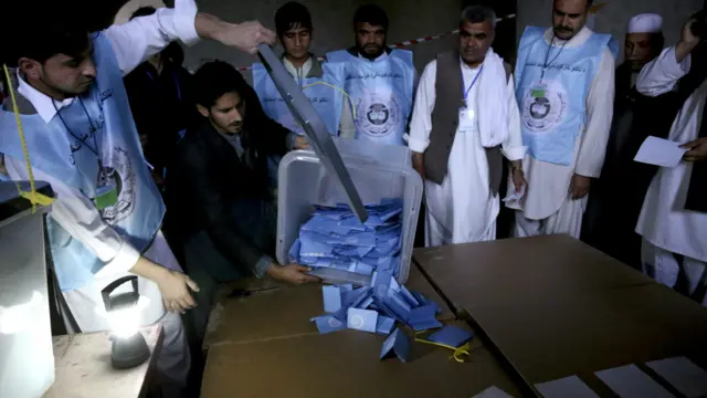 د کابل په وخت د رایه ورکونه د مازدیګر په پنځو بجو پائ ته ورسېده او په ځینو مرکزونو کې د رایو شمېرل پیل شول.