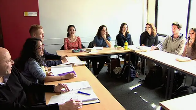 सोआस में हिंदी क्लास