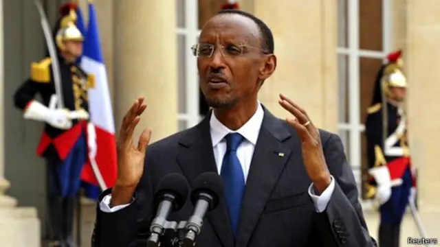 卢旺达总统卡加梅指控法国参与了1994年发生的那起大屠杀。