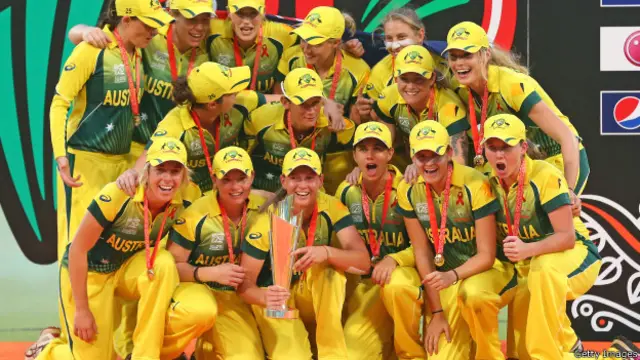 خواتین کے عالمی مقابلوں میں آسٹریلیا فاتح ہے