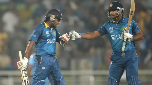 තරඟයේ වීරයා වූ කුමාර් සංගක්කාර සහ මහේල ජයවර්ධන විස්සයි විස්ස පිටියෙන් සමු ගනිති 