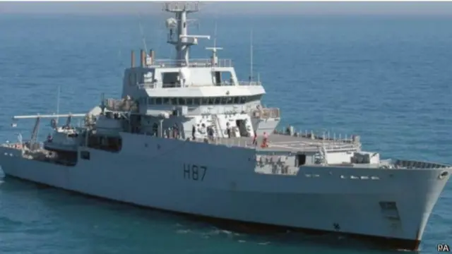 英国皇家海军“回声”号勘测船抵达预定海域参加多国搜寻行动 