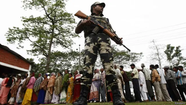 انتخابات کے موقع پر سکیورٹی کے سخت انتظامات کیے گئے ہیں