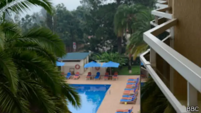 El hotel de Milles Collines, en una foto de 2014