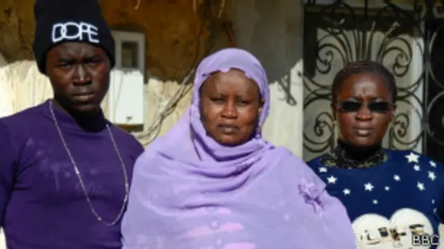 La familia de Mbaye en 2014