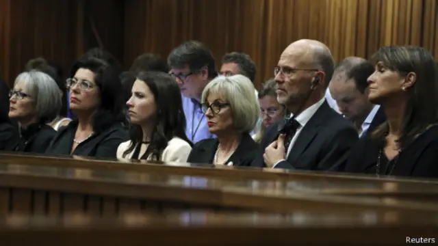 Семья Оскара Писториуса в суде