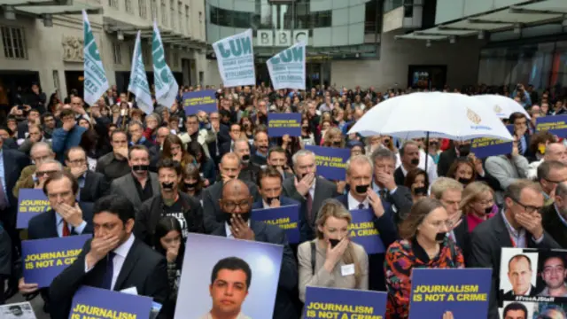 Unjuk rasa di BBC
