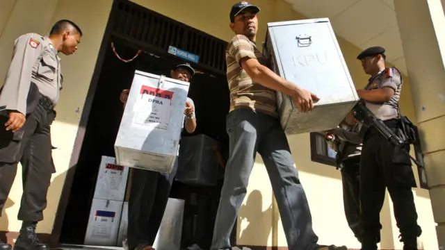 Kotak suara di Banda Aceh