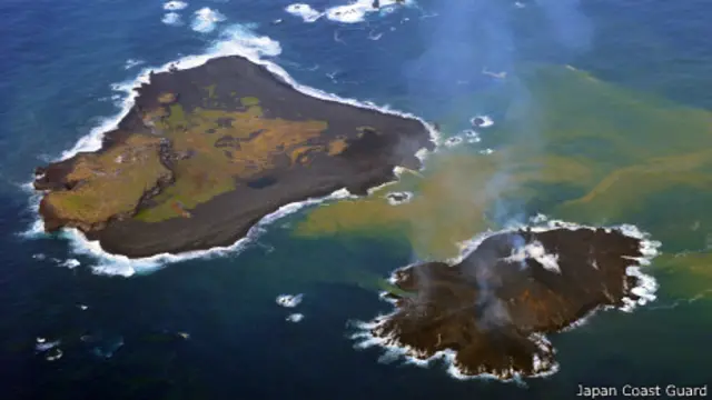 Islas volcánicas en Japón el 13-12-2013