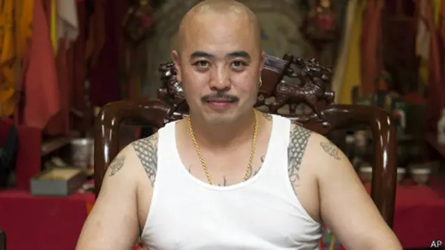 旧金山洪门致公总堂前会长“虾仔”周国祥(2011年资料图片)