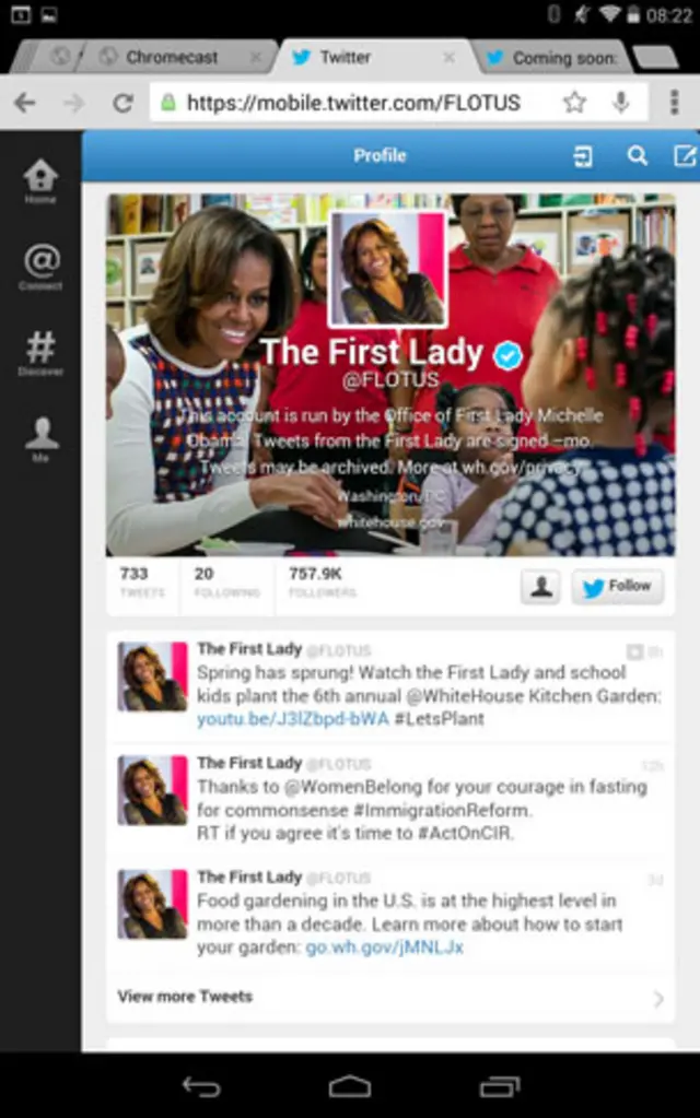 Perfil de Michelle Obama