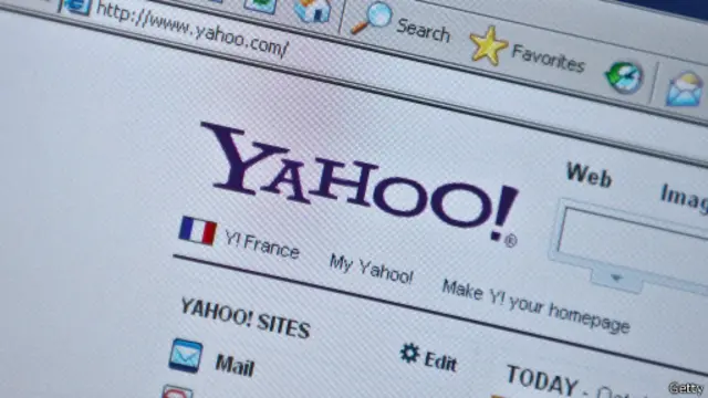 Страница Yahoo