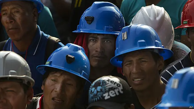 Mineros peruanos