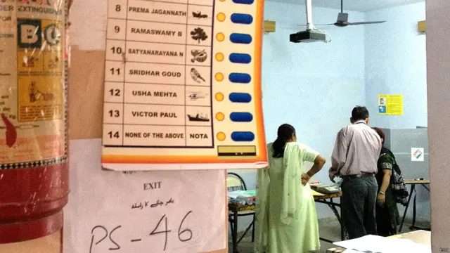 दिल्ली का एक मतदान केंद्र