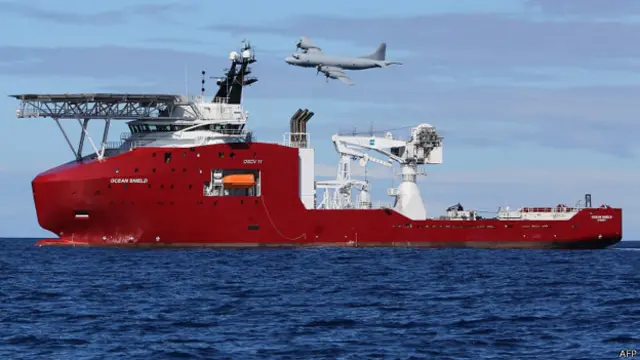 澳大利亚海盾号海军辅助舰在南印度洋作业（9/4/2014）