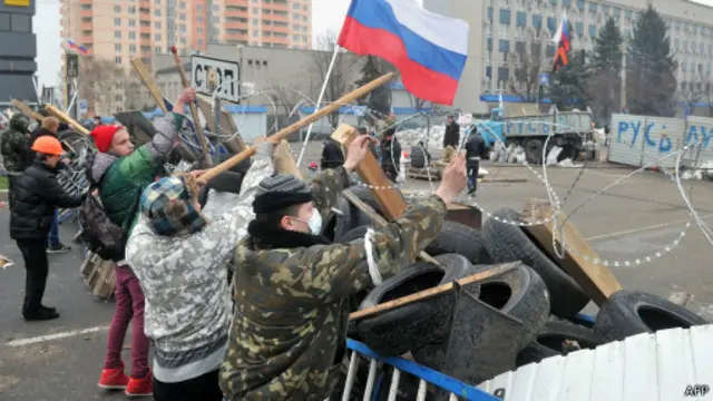 Протест в Луганске