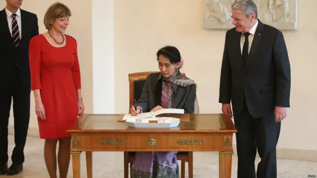 Daw Aung San Suu Kyi at Germany