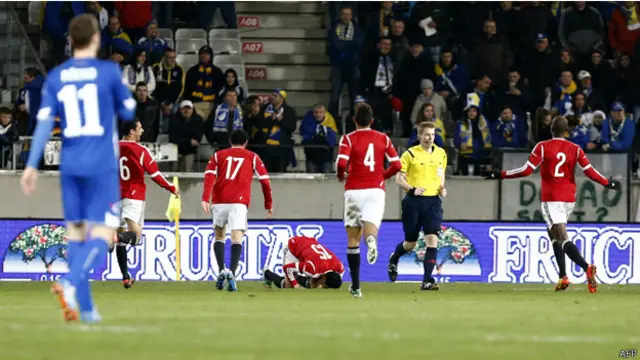 فاز منتخب مصر على البوسنة وديا الشهر الماضي