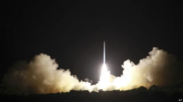 Запуск ракеты со спутником "Офек-10"